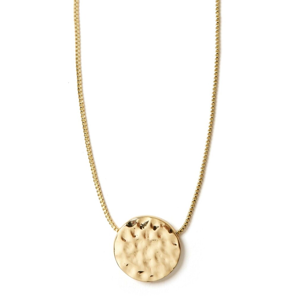 Banana Republic Women's Hammered Pendant Short Necklace NWT 45.00